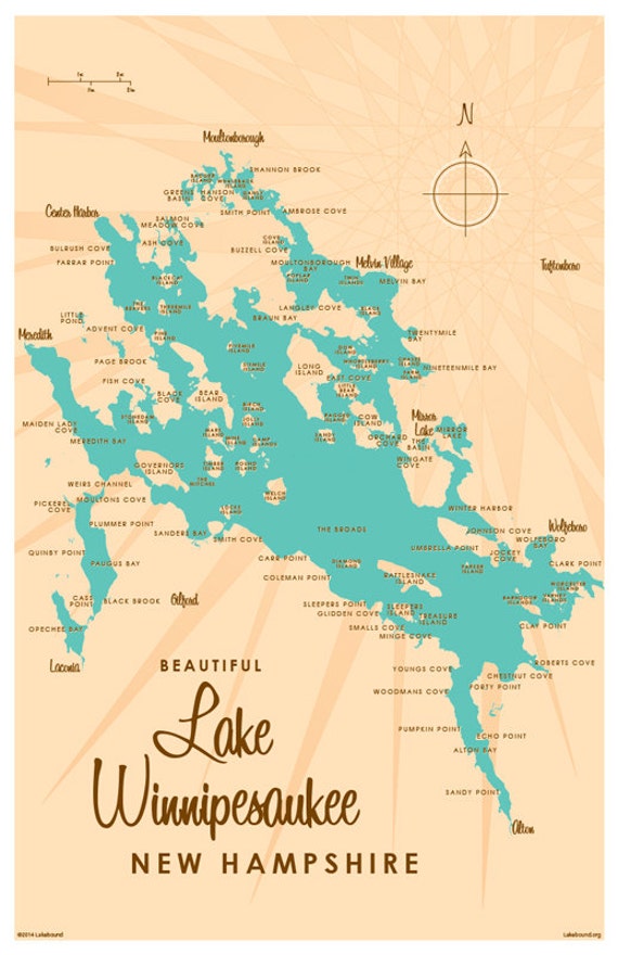 Lake Winnipesaukee Map Print   Il 570xN.740453570 Loxv 