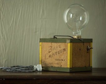 Handmade Oberlin Bait Canteen Light Fixture - 1900-1930 - NEW REDUCED PRICE