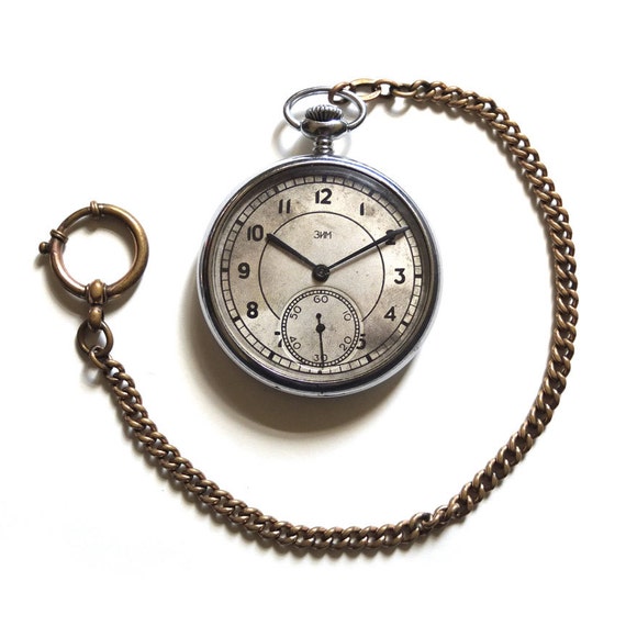 ZiM Vintage First Soviet Pocket Watch