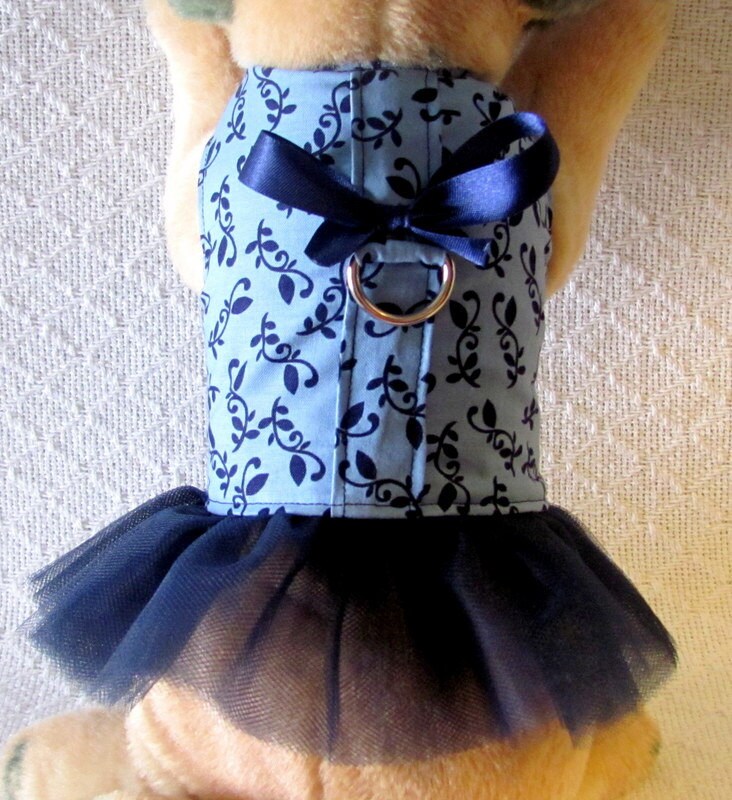Beautiful Dog Harness Dress With Lace Pettycoat Dogdiy 14C