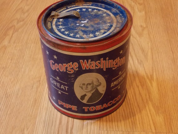 George washington great American pipe tobacco tin