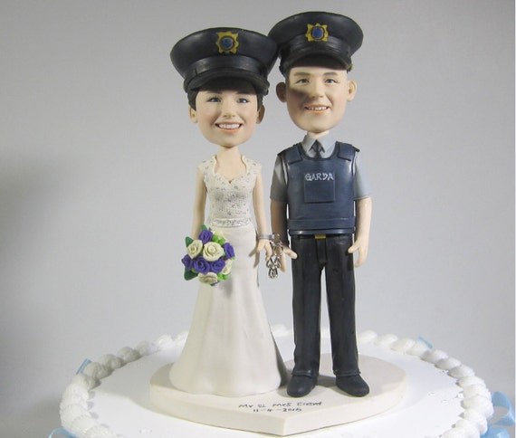 Items similar to Ireland police theme wedding cake topper