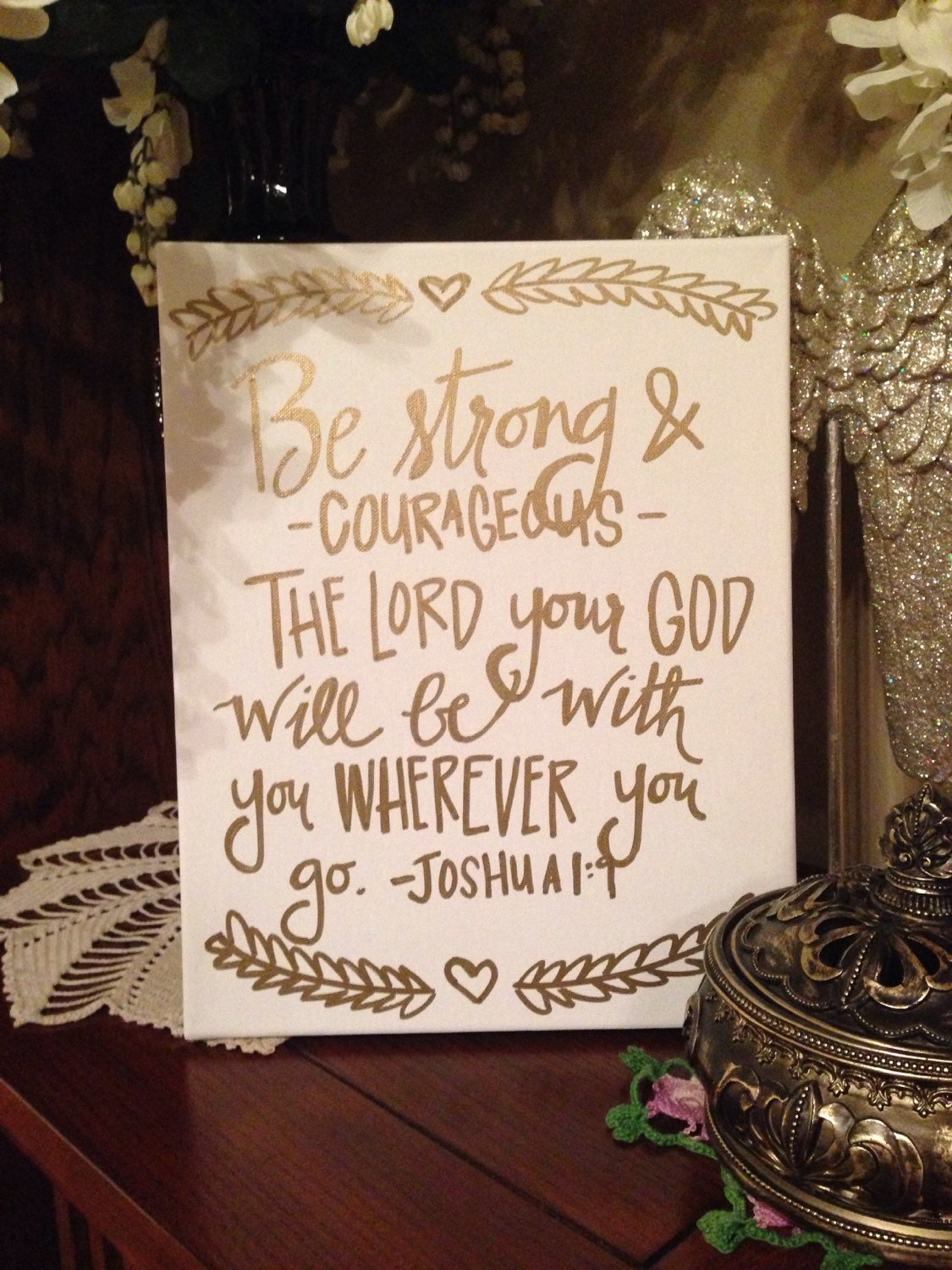 11x14 Handlettered canvases by KristinsLetterLoft on Etsy