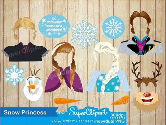 Frozen Props for Frozen Birthday Party. Frozen photo booth