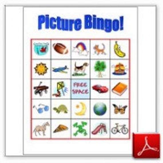 10 Printable Picture Bingo Cards for Toddlers and Preschoolers