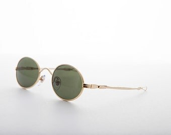 Vintage Oval Spectacle Steampunk Victorian Sunglass with Adjustable Sliding Temples -Miyazaki