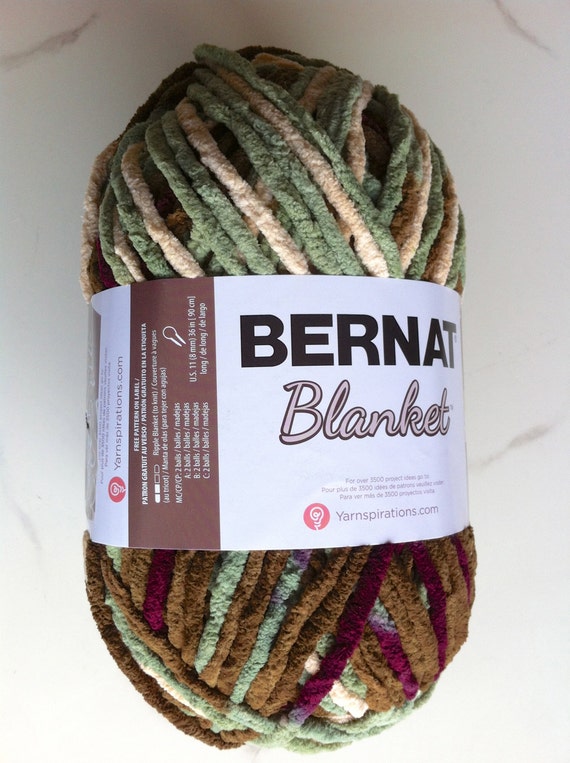 PLUM FIELDS Bernat Blanket Yarn 10301 Big 10.5oz Skein 258