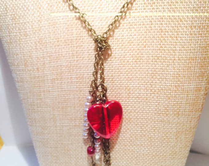 Knotted Heart Necklace - Complimentary Earrings with purchase!