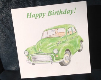 Items similar to Morris Minor / Classic Car / Limited Edition / Art ...