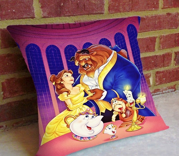 beauty and the beast pillow pet