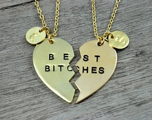 Popular items for best bitch necklace on Etsy