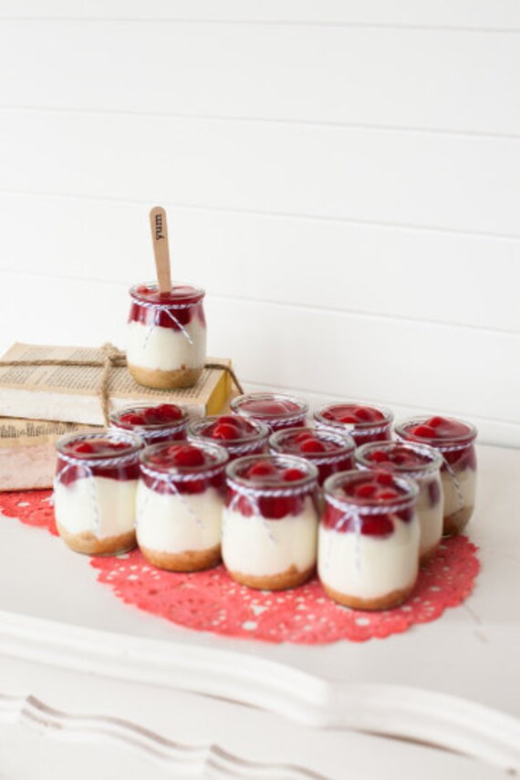 Glass Pudding jars 12