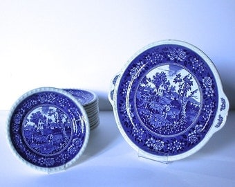 China set of dishes from "Rusticana", France,1950s