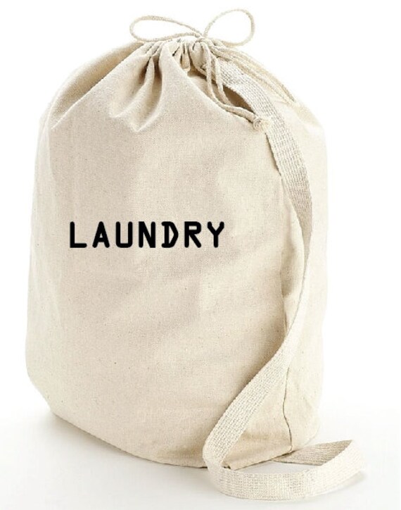 The Laundry Bag Hand printed Laundry Bag Reusable Bag
