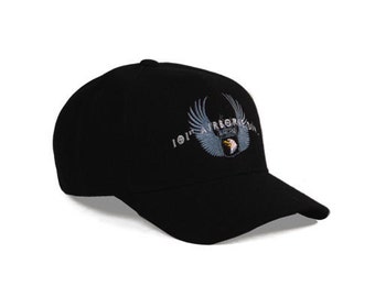 thumbnail image 2 of Trade Winds Licensed 101st Airborne Division Baseball Cap – Black Acrylic Twill, Adjustable Strapback 2 of 3