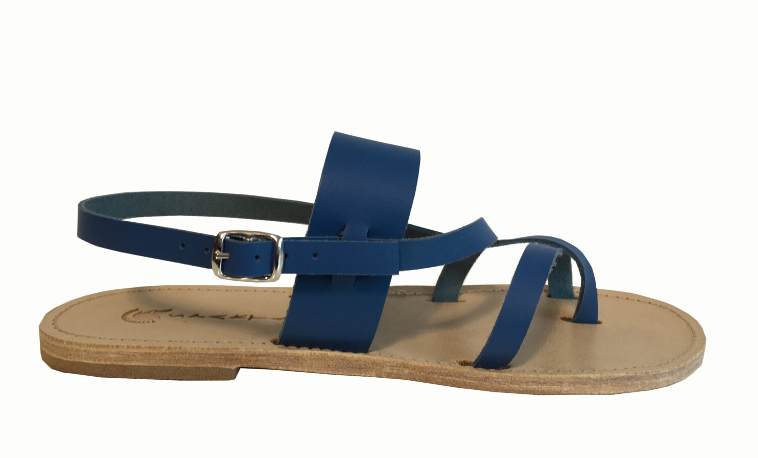 Unisex Sandals Blue Classic Stylish Handmade by SpartaSandals