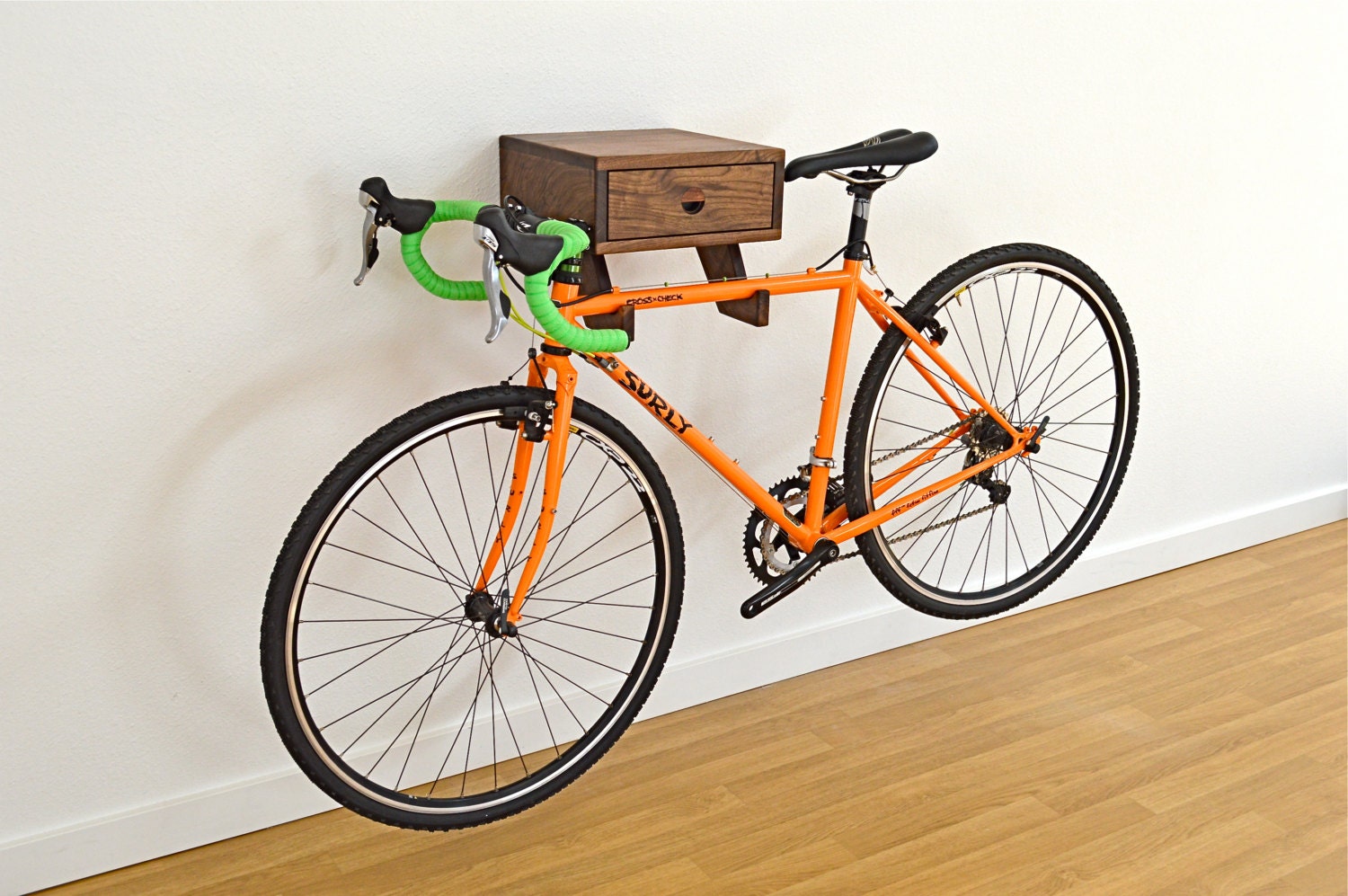The Clifton Bike Rack Stylish wall mount indoor bike shelf