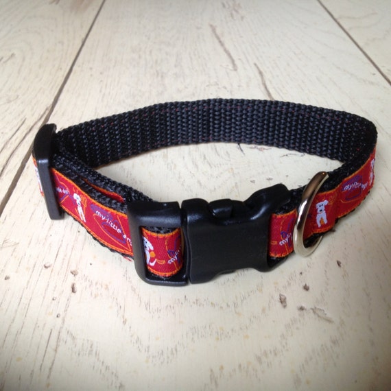3/4 wide adjustable dog collar