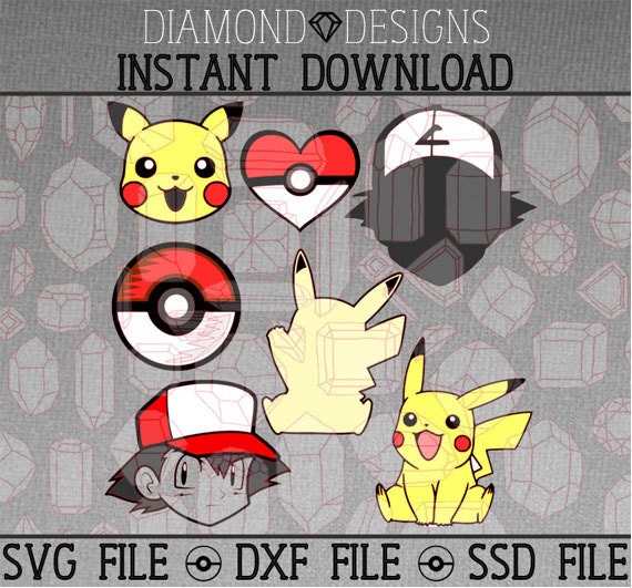 Download Pokemon SVG DXF SSD Files