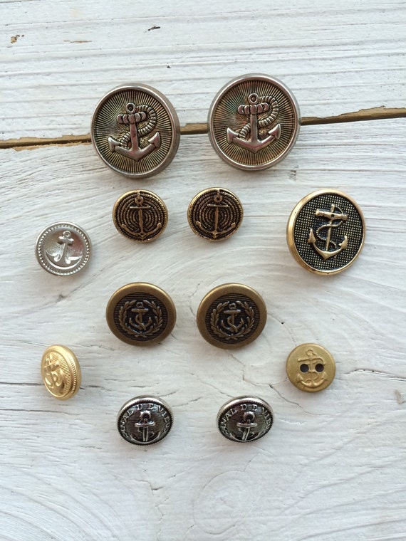 Nautical buttons vintage buttons by BottomBarrel on Etsy