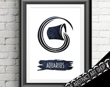 Popular items for aquarius poster on Etsy