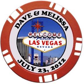 Las vegas casino poker chip magnet