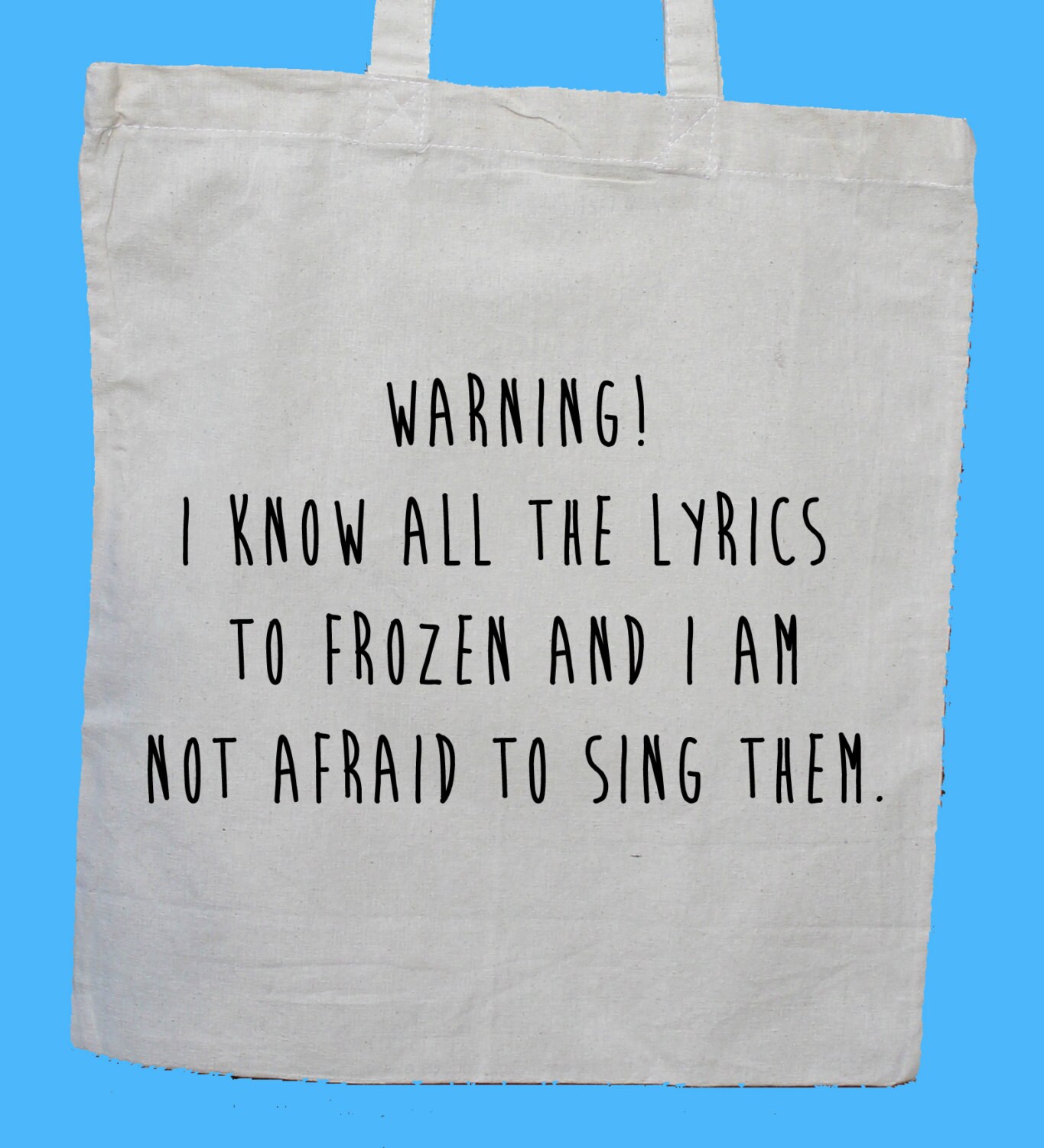 Disney Frozen quote quirky unique shopper tote bag by ...