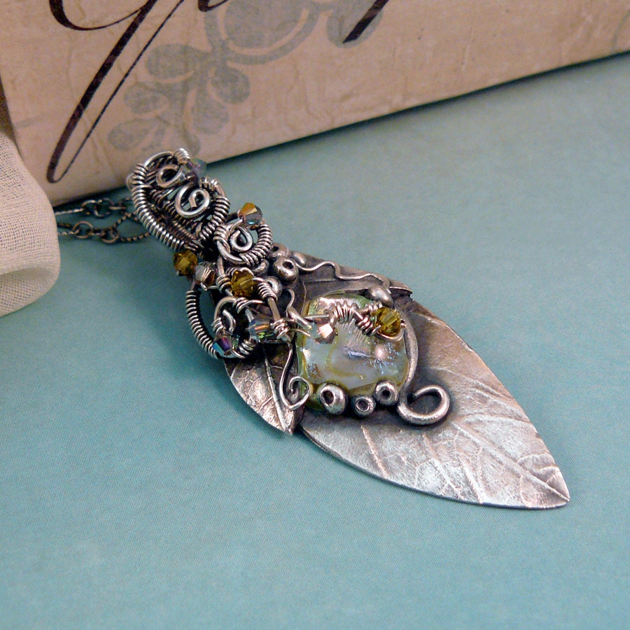 Precious Metal Clay Metal Clay Leaf PMC Jewelry Fine