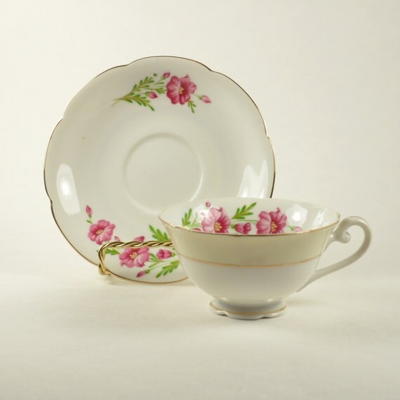 Vintage Jyoto China Teacup Tea Cup Saucer Made in Occupied