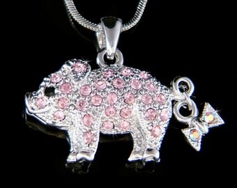 piglet swarovski crystal