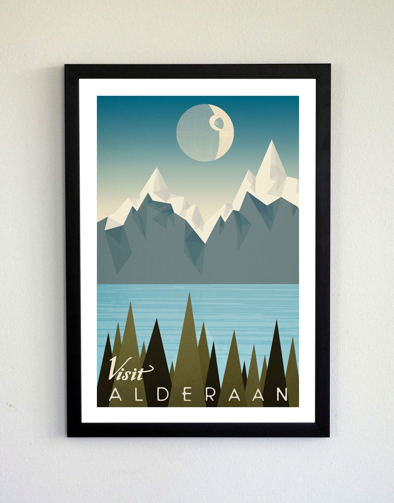 Visit Alderaan Travel Poster