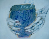 EMERY org painting  'words from the cup'
