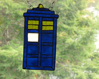 Tardis Dr Who Stained Glass Seriously Cool
