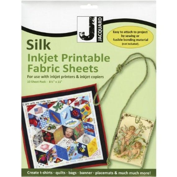 Silk Inkjet Printable Fabric Sheets by Jacquard Products: 10