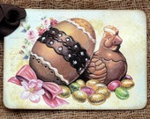 Chocolate Egg Chick Easter Candy Tags #455