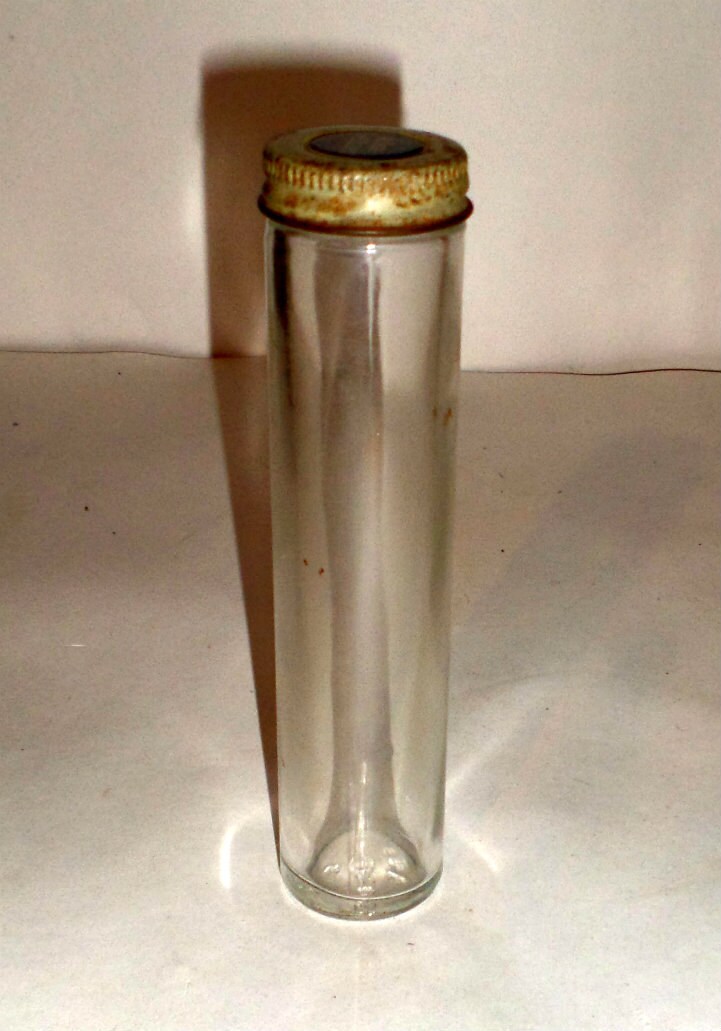 Vintage Alka Seltzer Bottle Glass Alka Seltzer Bottle