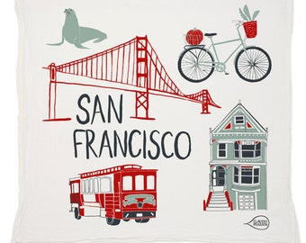 San Francisco Tea Towel