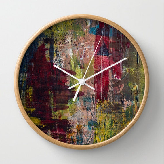 Abstract art clock modern wall clock art lover clock decor