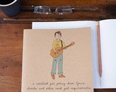 Guitar Boy Notebook -  Eco-friendly gift for adults or children.