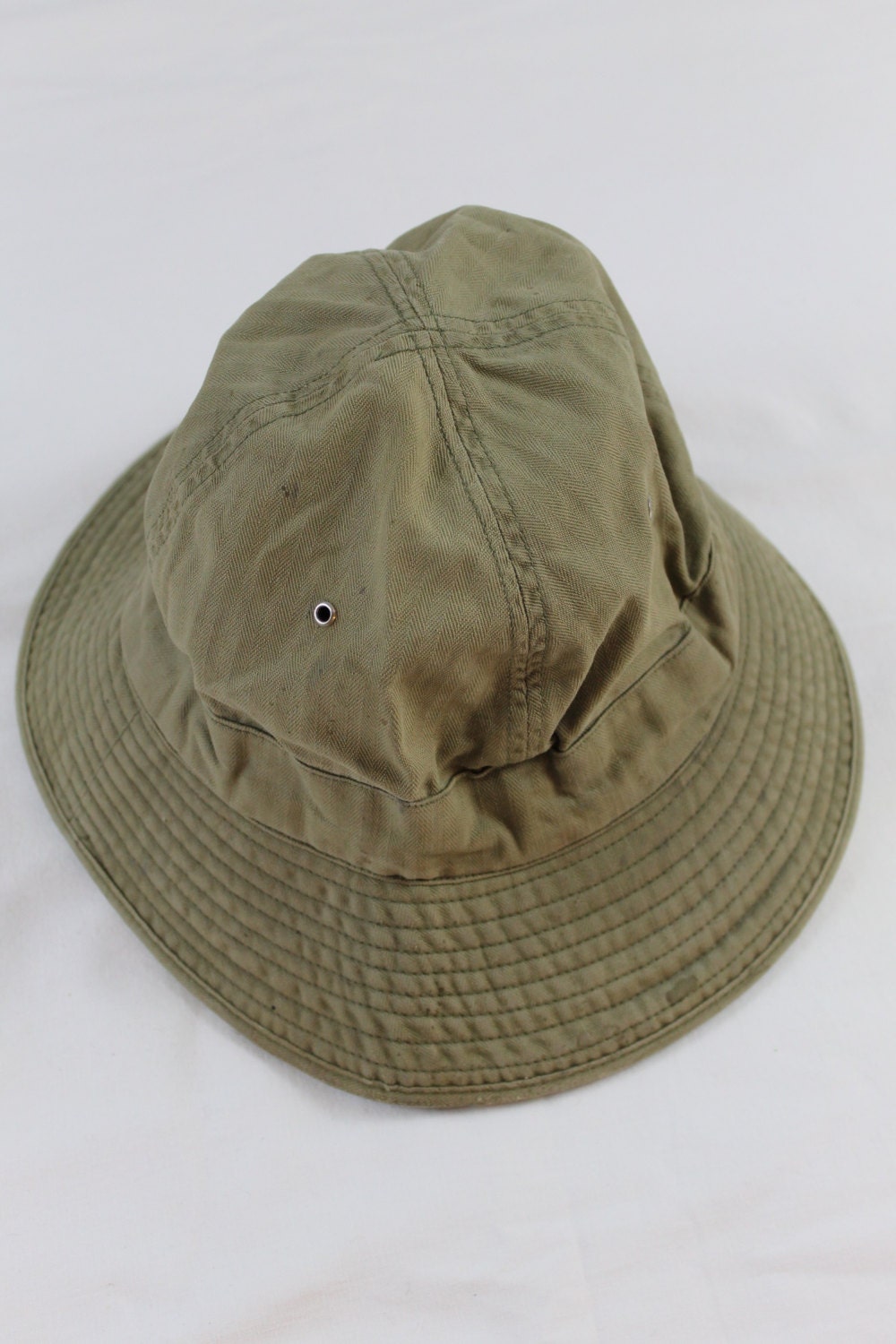 United States Army Vintage WWII OD HBT Daisy Mae Hat/ Boonie Hat Size 7 ...