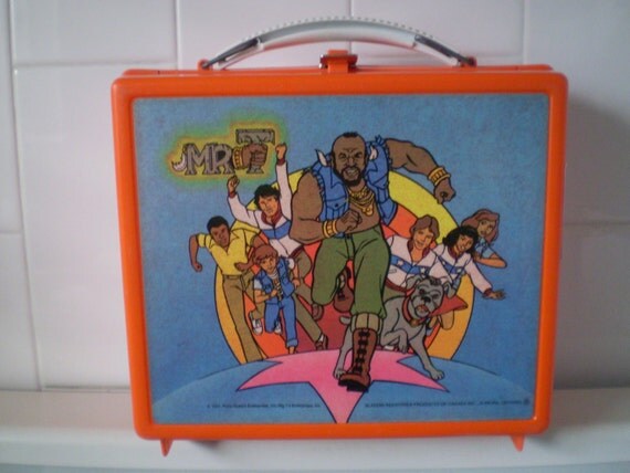 vintage 1984 mr t lunch box aladdin vintage 1984 mr t lunch box aladdin