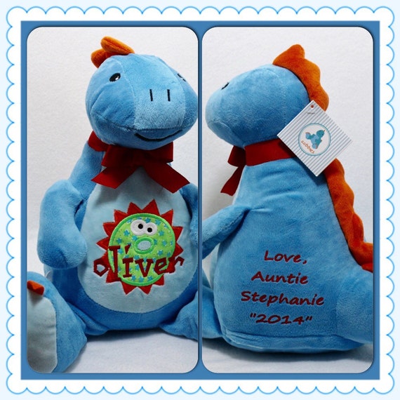 personalized stuffed dinosaur