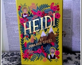 Book Clutch Heidi by Johanna Spyri Petite Book Purse Clutch Made to Order