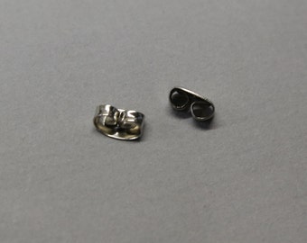 50 pcs 10mm Earring Backs, Ear Nuts, Butterfly Surgical Nut