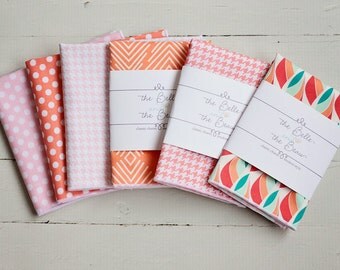Pocket Squares, Handkerchief, Mens Pocket Square, Boys Pocket Square, Wedding Pocket Squares - Peach/Blush Collection Pocket Squares