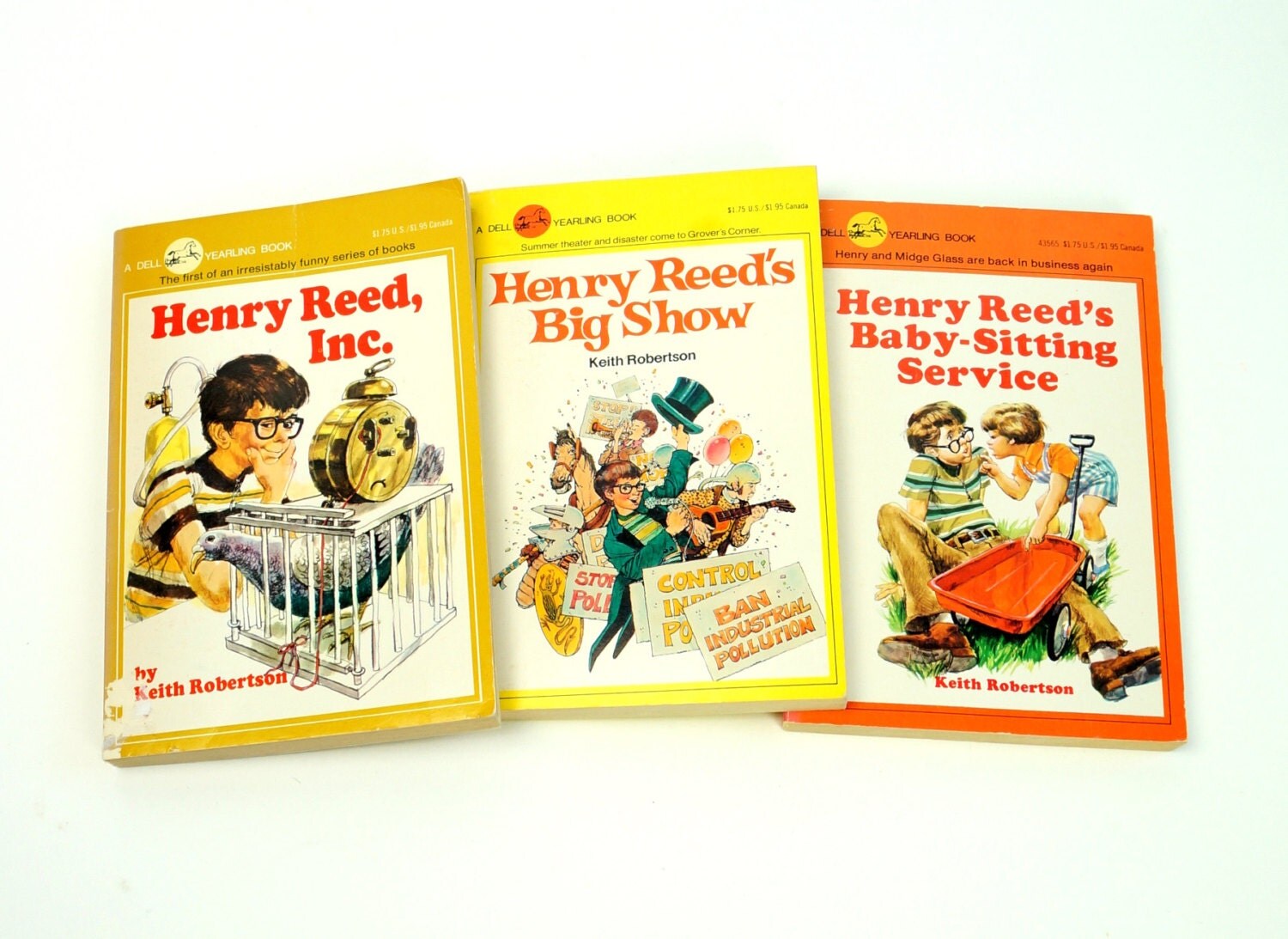 Henry Reed Book Series by Keith Robertson 1981 / Set of 3