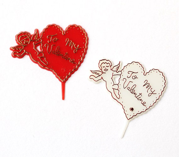12 To My Valentine Cupcake Picks Il_570xn