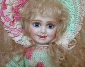 Rare Smiling Jumeau 203 Antique Reproduction porcelain doll by Emily Hart ...
