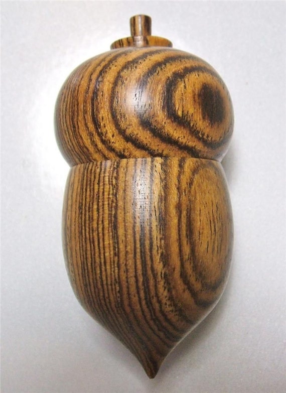 Hand Turned Mexican Rosewood Wood Acorn And By Aliceinstitchesarts