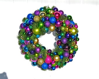 Christmas Wreath / Ornament Wreath / Holiday Wreath / Christmas Decor ...